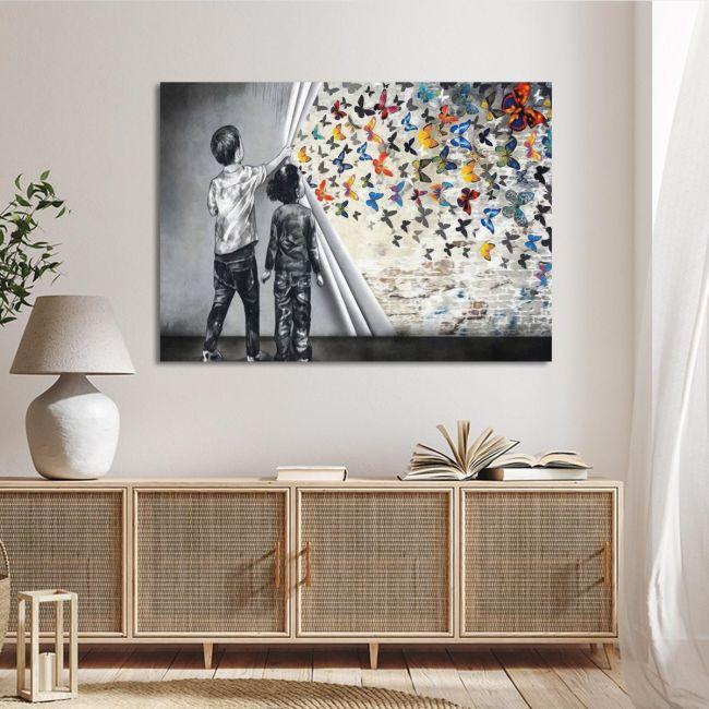 Canvas print The butterfly result II
