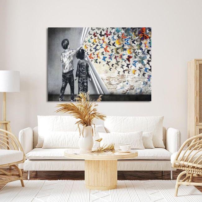 Canvas print The butterfly result II