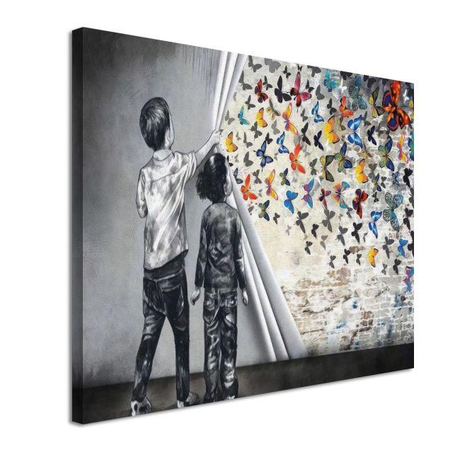 Πίνακας σε καμβά The butterfly result II