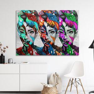 Canvas print Audrey Hepburn collage
