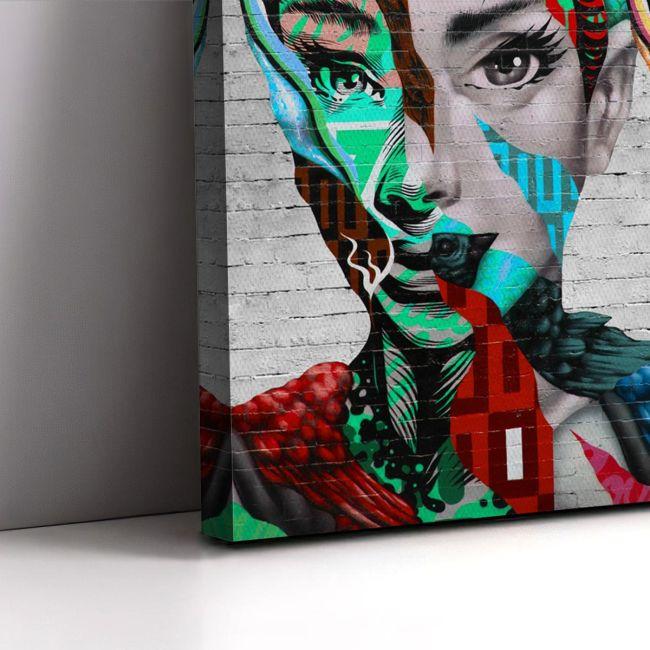 Πίνακας σε καμβά Audrey Hepburn collage