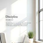 Αυτοκόλλητο τοίχου Discipline, ορισμός