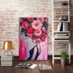 Canvas print Rose woman