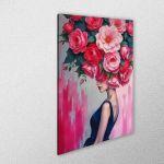 Canvas print Rose woman