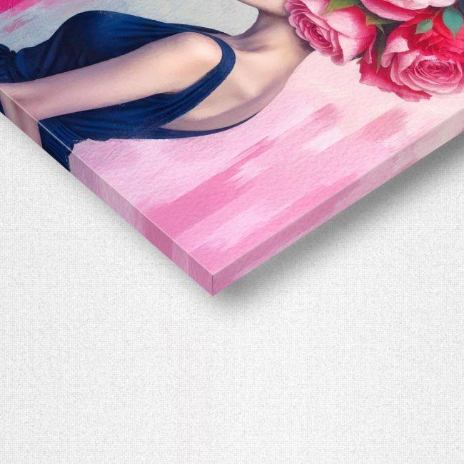 Πίνακας σε καμβά Rose woman