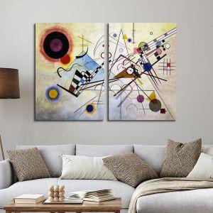 Canvas print Composition VIII, Kandinsky W. two panels