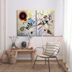 Canvas print Composition VIII, Kandinsky W. two panels