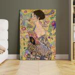 Canvas print Lady with a fan I, Klimt G.