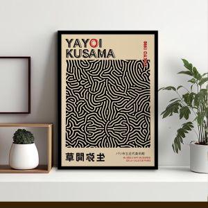 Αφίσα Έκθεσης Silk and Honey, Yayoi Kusama, αφίσα, κάδρο