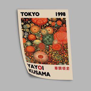 Exhibition Poster Mushrooms and dandelions, Yayoi Kusama 2