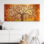 Canvas print Circly tree of life, panoramic