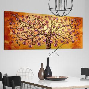 Canvas print Circly tree of life panoramic Framed canvas View 1 2