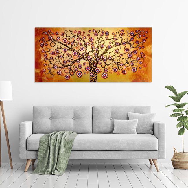 Canvas print Circly tree of life, panoramic