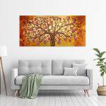 Canvas print Circly tree of life, panoramic