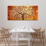 Canvas print Circly tree of life, panoramic