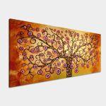 Canvas print Circly tree of life, panoramic