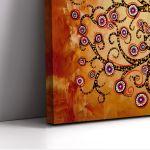 Canvas print Circly tree of life, panoramic