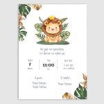 Baptismp arty invitation, littlelion prince