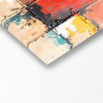 Πίνακας σε καμβά Multicolor abstract I, πανοραμικός