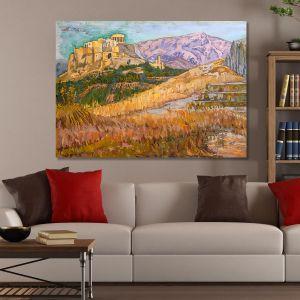 Canvas print Acropolis View from Pikna, Maleas