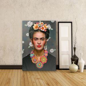 Πίνακας σε καμβά Flowered Frida III
