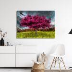 Πίνακας σε καμβά Δέντρο, Purple tree