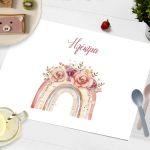 Placemat, watercolor roses