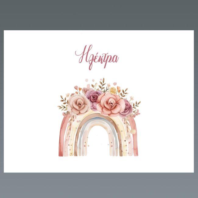 Placemat, watercolor roses