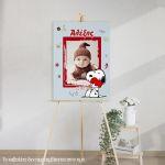 Canvas print Baptism Snoopy, personalized with photo