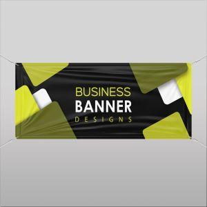 Textile mesh Banner, personalized landscape