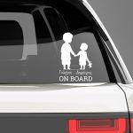 Car sticker 2 boys personalized names