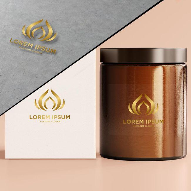 Products Sticker, transparent, gold color, horizontal