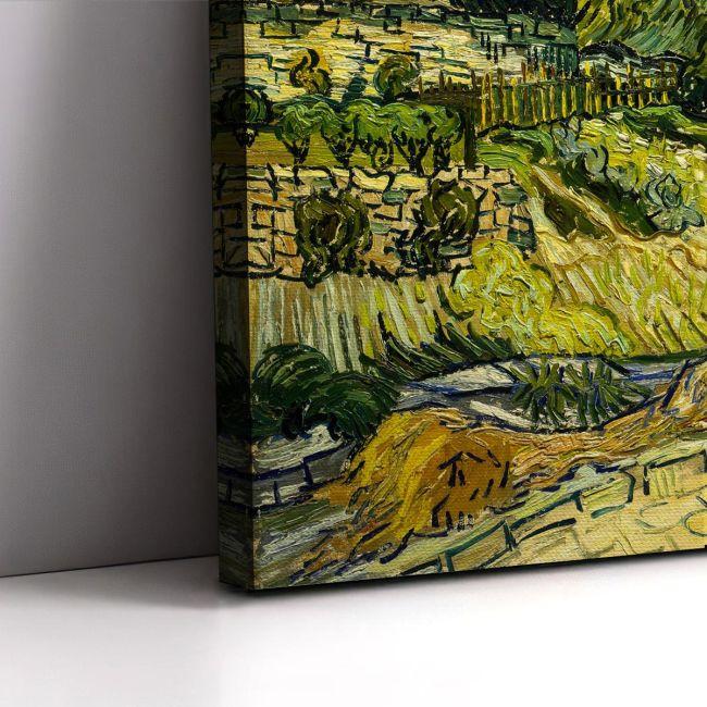 Canvas print Thatched cottages at Cordeville, Vincent van Gogh