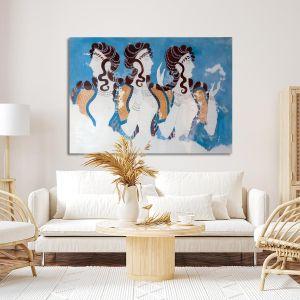 Canvas print Blue ladies, Knossos