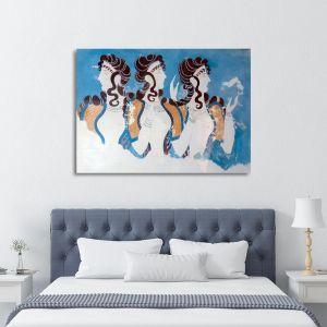 Canvas print Blue ladies Knossos Framed canvas View 1 2