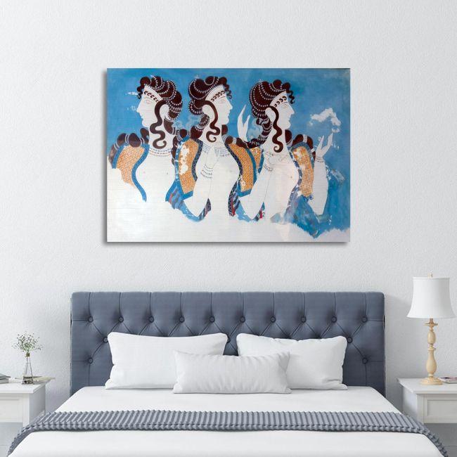 Canvas print Blue ladies, Knossos
