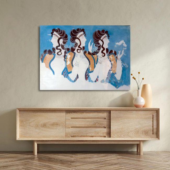Canvas print Blue ladies, Knossos