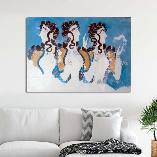 Canvas print Blue ladies, Knossos