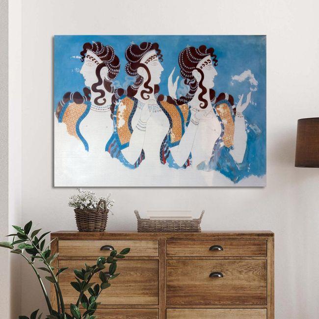 Canvas print Blue ladies, Knossos
