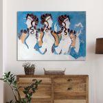 Canvas print Blue ladies, Knossos