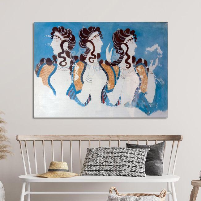 Canvas print Blue ladies, Knossos