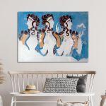 Canvas print Blue ladies, Knossos