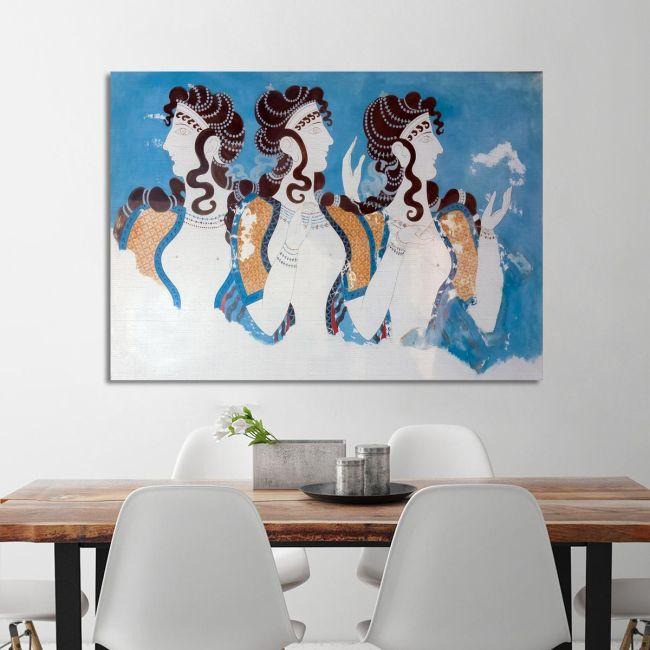 Canvas print Blue ladies, Knossos