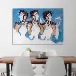 Canvas print Blue ladies, Knossos