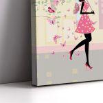 Canvas print Umbrella in the city