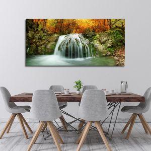 Canvas print Autumn creek panoramic Framed canvas View 1 2
