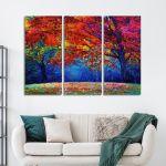 Canvas print Spring awakes,3 panels
