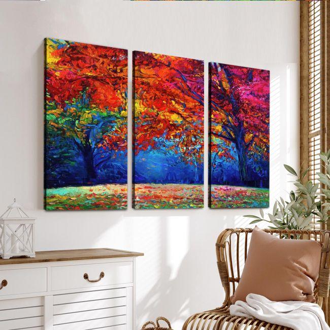 Canvas print Spring awakes,3 panels