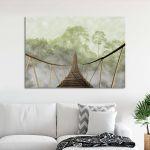 Canvas print Jungle bridge