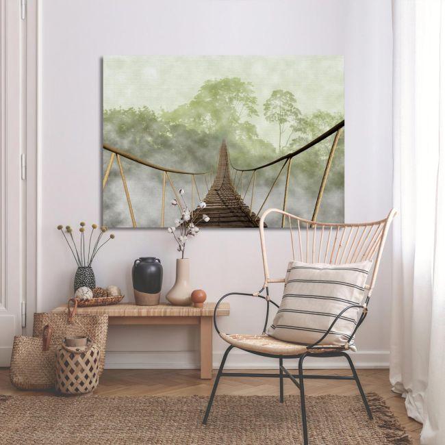 Canvas print Jungle bridge